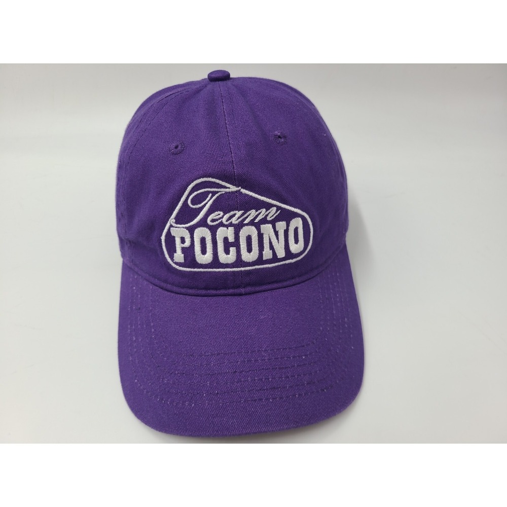 Team Pocono Raceway Strapback Adjustable Hat Cap‎ Men Women NASCAR Racing Purple